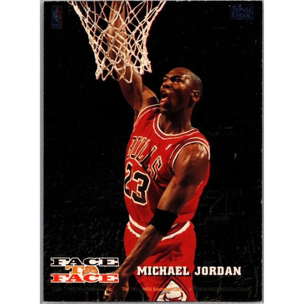 Michael Jordan 1993-94 SkyBox Face to Face Chicago Bulls NBA Card HOF #23